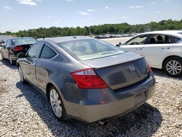 1HGCS21809A001133 - 2009 HONDA ACCORD EXL GRAY photo 3