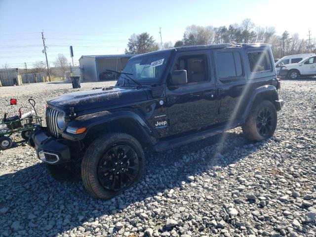 1C4JJXP67MW745268 - 2021 JEEP WRANGLER U SAHARA 4XE BLACK photo 1