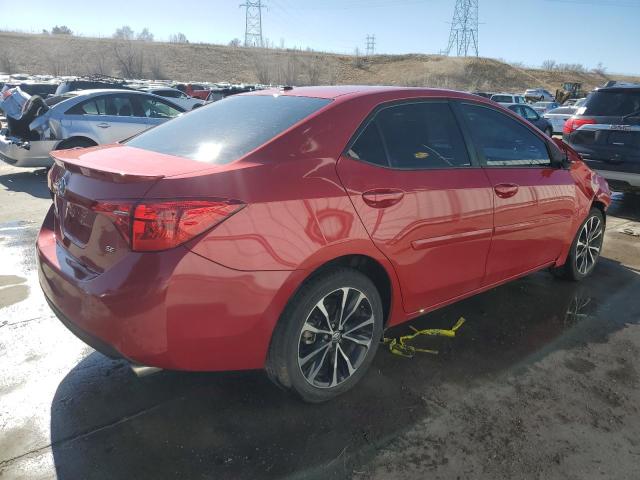 5YFBURHE7JP758281 - 2018 TOYOTA COROLLA L RED photo 3