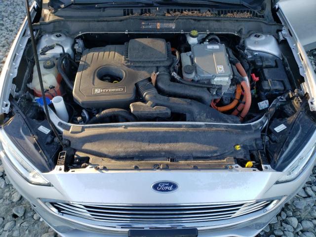 3FA6P0MU9KR192501 - 2019 FORD FUSION SEL SILVER photo 11