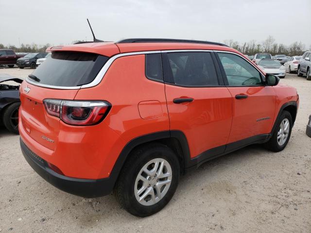 3C4NJCAB7LT147685 - 2020 JEEP COMPASS SPORT ORANGE photo 3