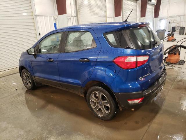 MAJ6P1SL4JC159242 - 2018 FORD ECOSPORT S BLUE photo 2