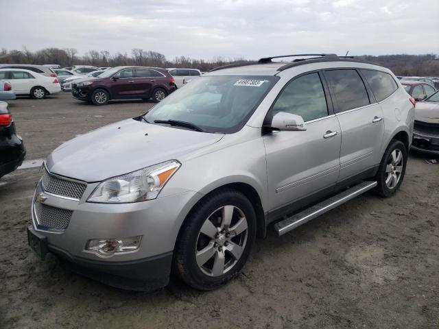 1GNKRLED8CJ299030 - 2012 CHEVROLET TRAVERSE LTZ SILVER photo 1