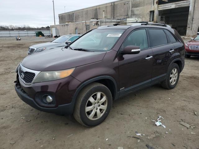 5XYKTDA11BG167964 - 2011 KIA SORENTO BASE BURGUNDY photo 1