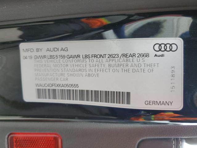 WAUC4DF5XKA050555 - 2019 AUDI S5 PRESTIGE 黑色 照片 13