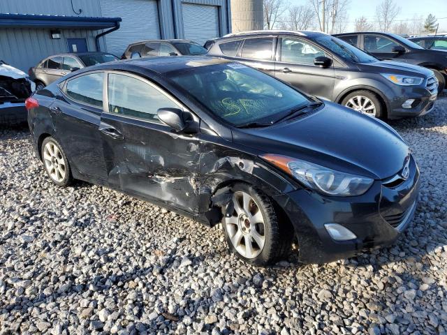 KMHDH4AE4DU595036 - 2013 HYUNDAI ELANTRA GLS BLACK photo 4