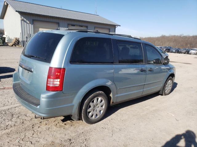 2A8HR44H48R668278 - 2008 CHRYSLER TOWN & COU LX TURQUOISE photo 3