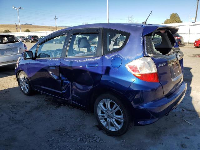 JHMGE88489S060162 - 2009 HONDA FIT SPORT BLUE photo 2