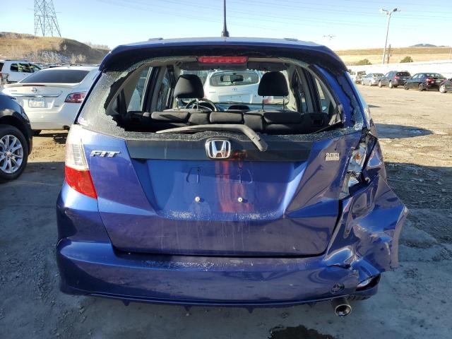 JHMGE88489S060162 - 2009 HONDA FIT SPORT BLUE photo 6