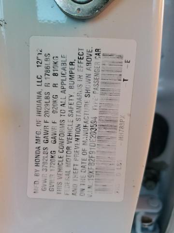 19XFB2F91DE203594 - 2013 HONDA CIVIC EXL 白色 照片 12