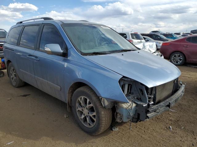 KNDMG4C71E6588931 - 2014 KIA SEDONA LX BLUE photo 4