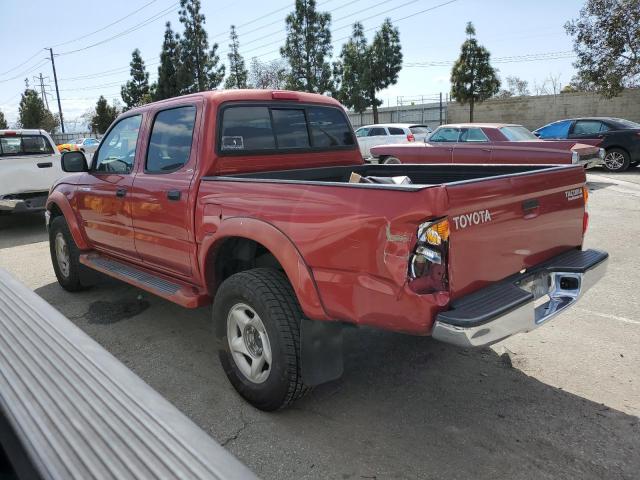5TEGN92N13Z167808 - 2003 TOYOTA TACOMA DOUBLE CAB PRERUNNER BURGUNDY photo 2