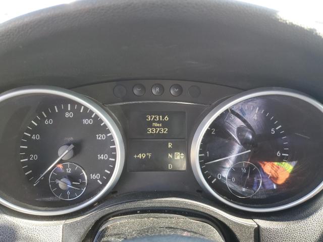 4JGBB8GB8BA625375 - 2011 MERCEDES-BENZ ML 350 4MATIC WHITE photo 9