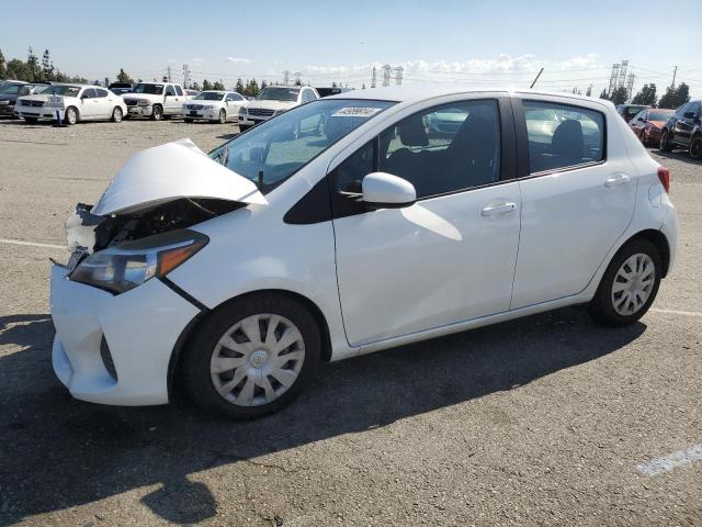 VNKKTUD39FA034119 - 2015 TOYOTA YARIS WHITE photo 1