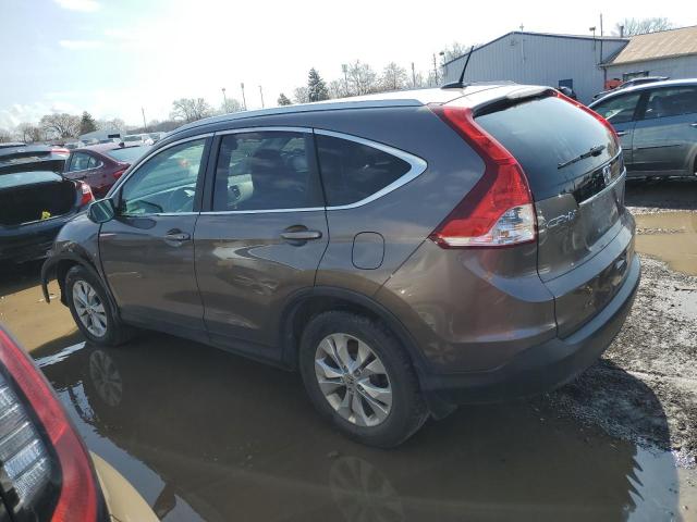 2HKRM4H75EH621913 - 2014 HONDA CR-V EXL GRAY photo 2