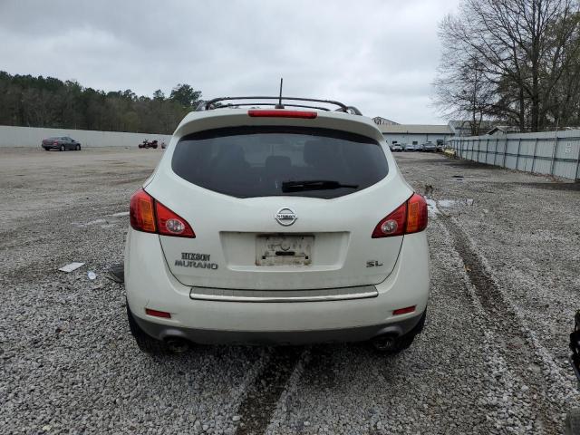 JN8AZ1MU6AW011116 - 2010 NISSAN MURANO S WHITE photo 6