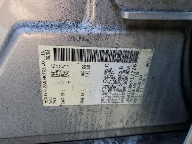 1N4AL21E49N417726 - 2009 NISSAN ALTIMA 2.5 SILVER photo 12