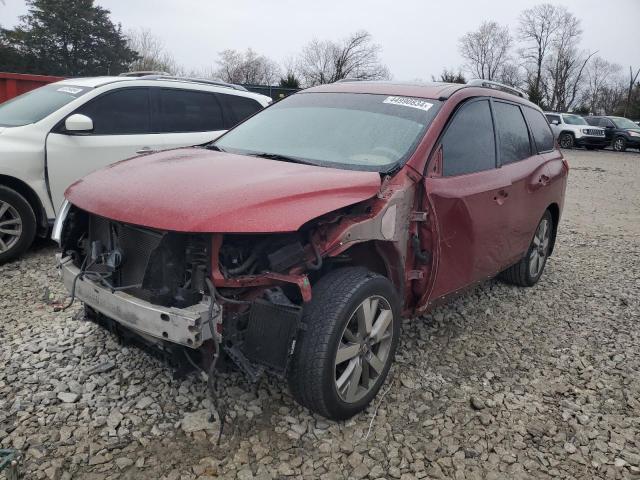 5N1AR2MN9DC642390 - 2013 NISSAN PATHFINDER S RED photo 1