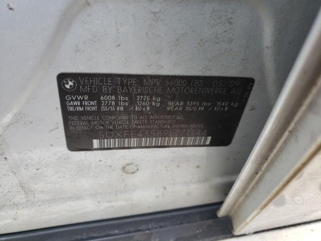 5UXFE43589L271344 - 2009 BMW X5 XDRIVE30I 银色 照片 13