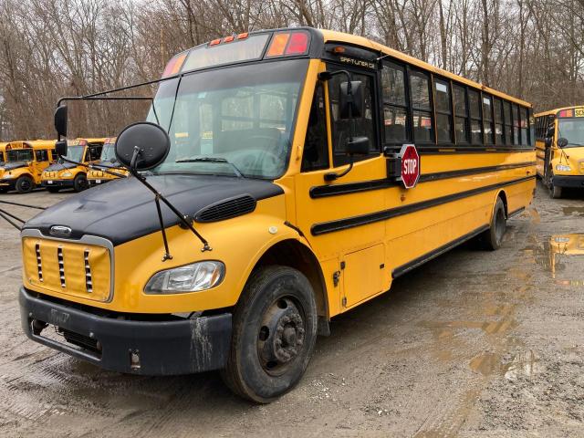 4UZABRDU0ECFF5286 - 2014 FREIGHTLINER CHASSIS B2B YELLOW photo 2