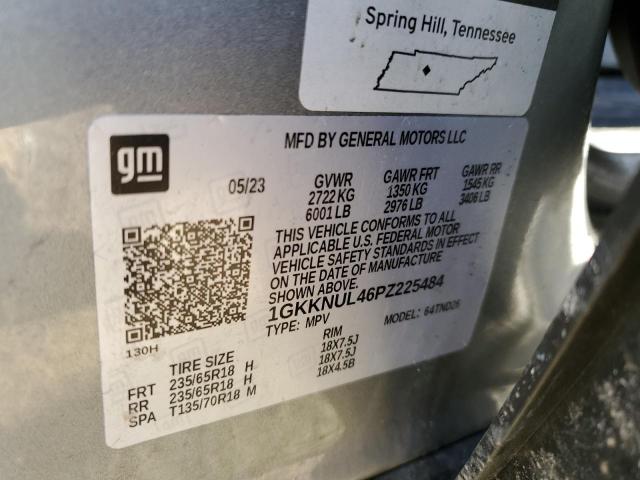 1GKKNUL46PZ225484 - 2023 GMC ACADIA SLT GRAY photo 13