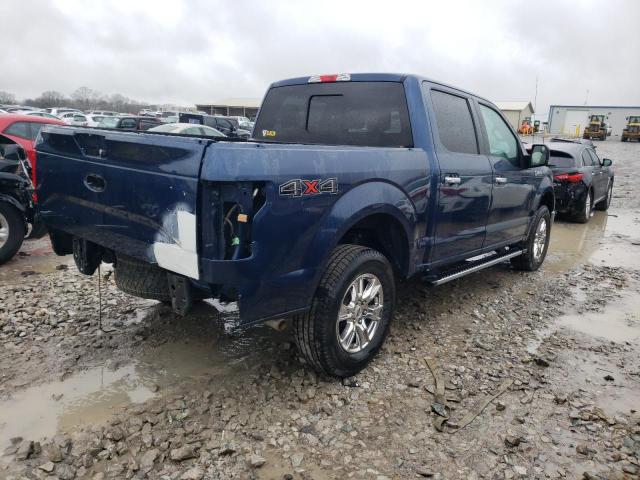 1FTEW1EFXGFD31912 - 2016 FORD F150 SUPERCREW BLUE photo 3