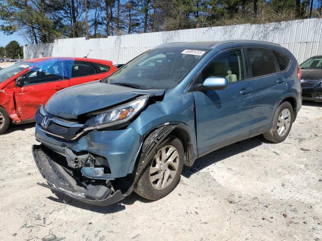 5J6RM3H77FL000576 - 2015 HONDA CR-V EXL TURQUOISE photo 1