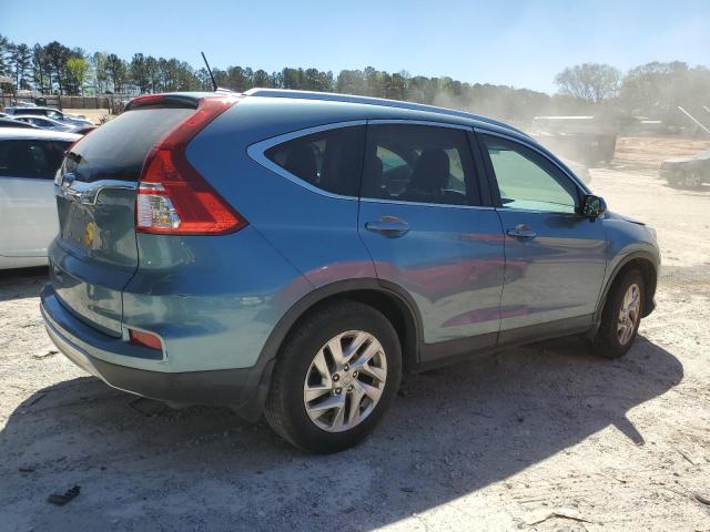 5J6RM3H77FL000576 - 2015 HONDA CR-V EXL TURQUOISE photo 3