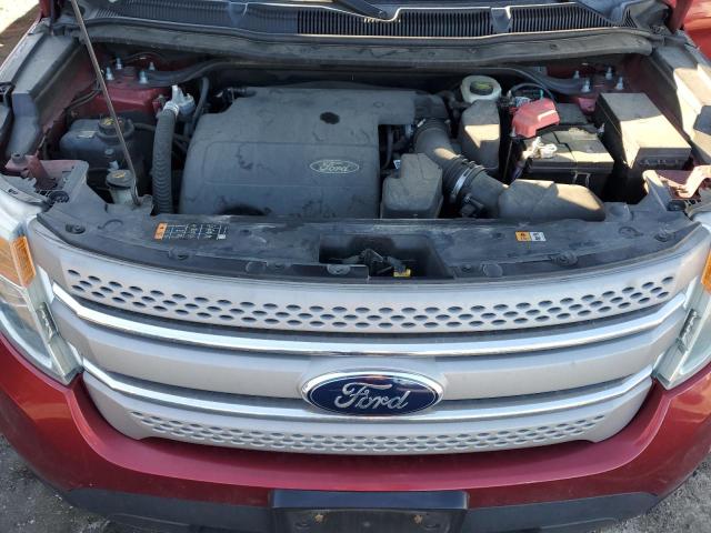 1FM5K8B86DGB91367 - 2013 FORD EXPLORER RED photo 11