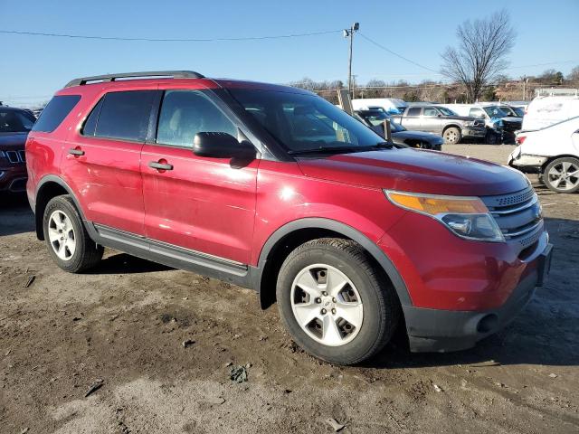 1FM5K8B86DGB91367 - 2013 FORD EXPLORER RED photo 4