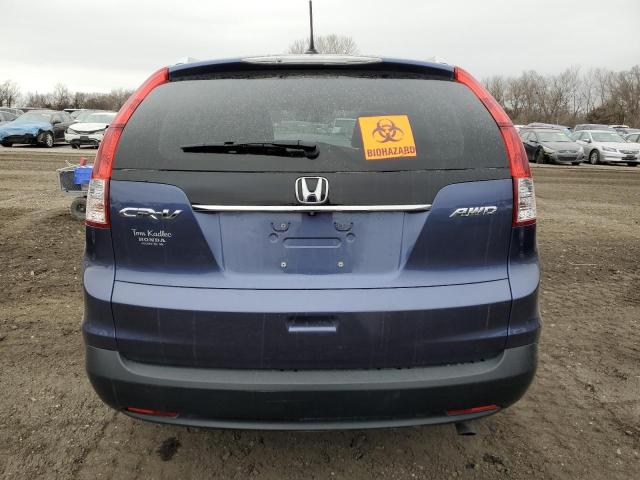 2HKRM4H70EH678018 - 2014 HONDA CR-V EXL BLUE photo 6