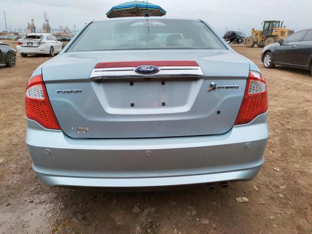 3FADP0L32AR210609 - 2010 FORD FUSION HYBRID TEAL photo 6