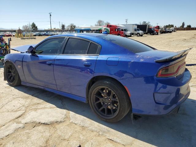 2C3CDXGJ8KH735904 - 2019 DODGE CHARGER SCAT PACK BLUE photo 2