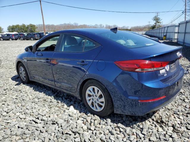 5NPD74LF5HH065171 - 2017 HYUNDAI ELANTRA SE BLUE photo 2