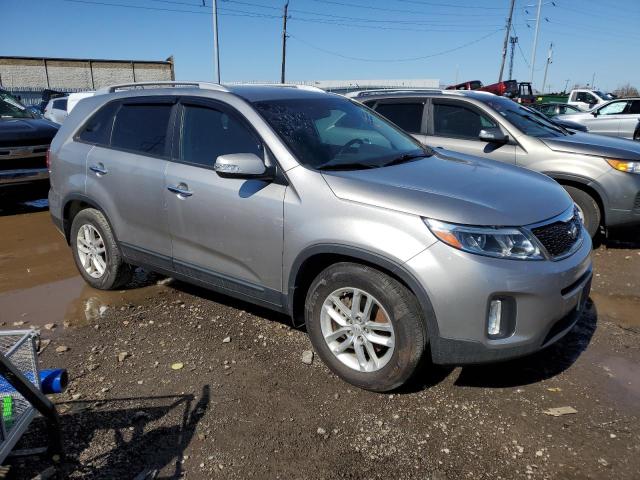 5XYKT3A63EG496451 - 2014 KIA SORENTO LX SILVER photo 4