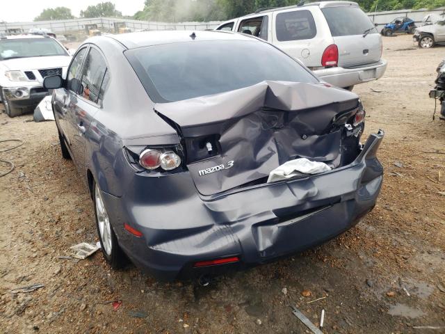 JM1BK32F681174795 - 2008 MAZDA 3 I GRAY photo 3