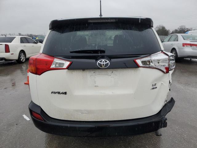 2T3BFREV6DW065422 - 2013 TOYOTA RAV4 LE WHITE photo 6