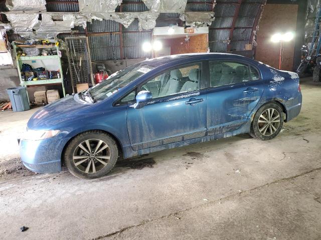 1HGFA16548L039802 - 2008 HONDA CIVIC LX BLUE photo 1