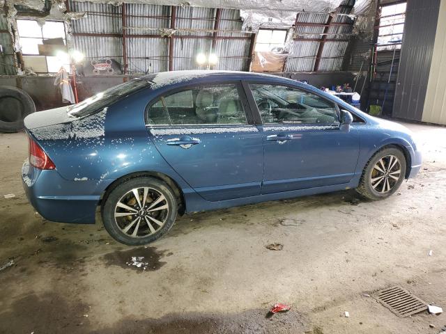 1HGFA16548L039802 - 2008 HONDA CIVIC LX BLUE photo 3