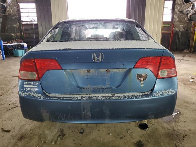 1HGFA16548L039802 - 2008 HONDA CIVIC LX BLUE photo 6