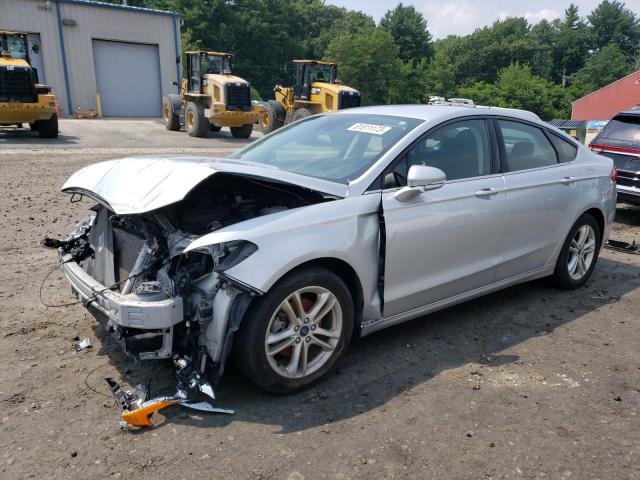 3FA6P0H78JR221053 - 2018 FORD FUSION SE SILVER photo 1