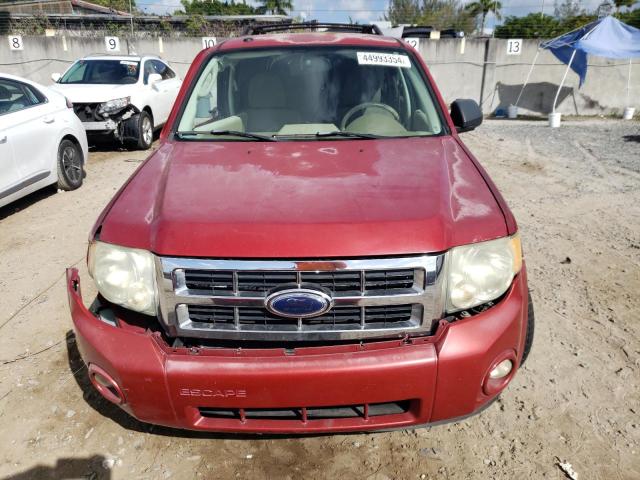 1FMCU03739KC97885 - 2009 FORD ESCAPE XLT BURGUNDY photo 5