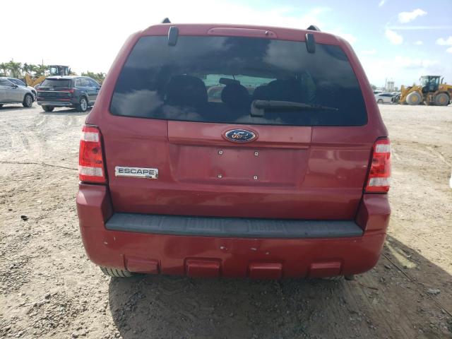 1FMCU03739KC97885 - 2009 FORD ESCAPE XLT BURGUNDY photo 6