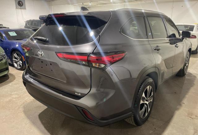 5TDHZRAH2MS062360 - 2021 TOYOTA HIGHLANDER XLE CHARCOAL photo 4