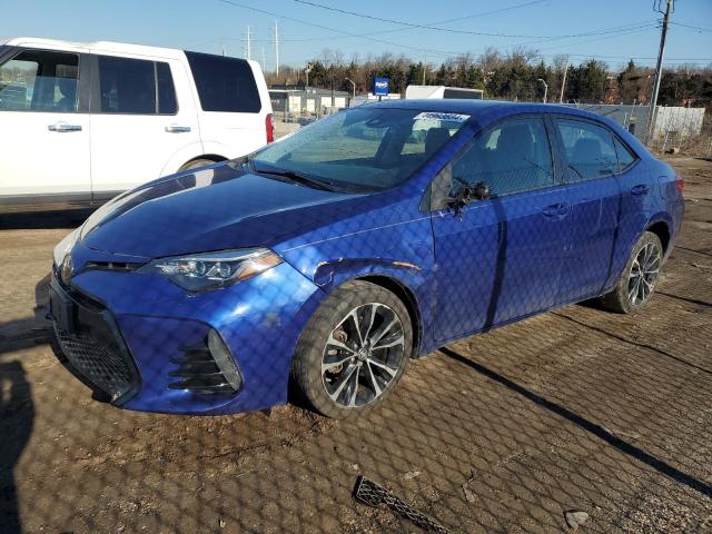 2T1BURHE7JC019301 - 2018 TOYOTA COROLLA L BLUE photo 1