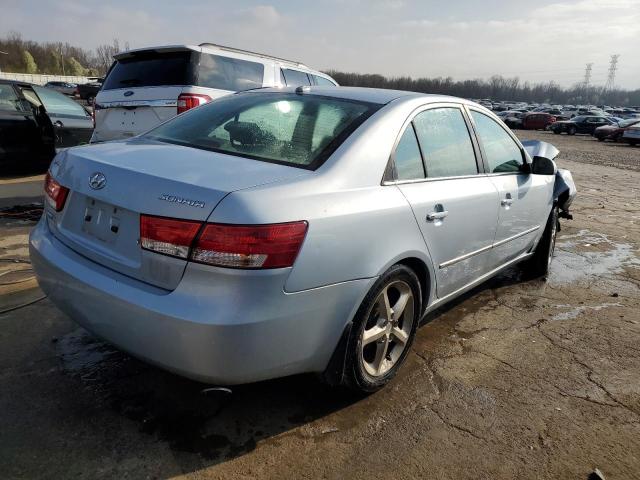 5NPEU46C88H352731 - 2008 HYUNDAI SONATA SE BLUE photo 3