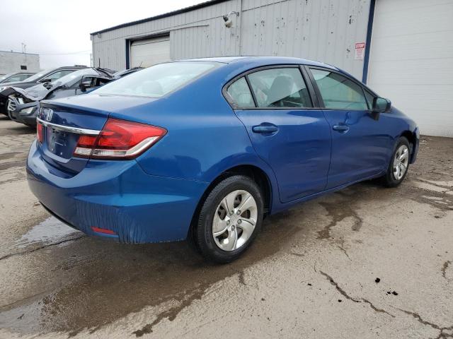 19XFB2F58EE035676 - 2014 HONDA CIVIC LX BLUE photo 3