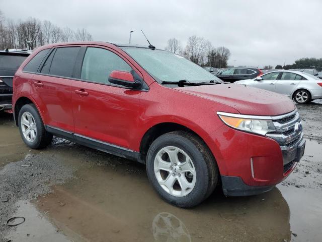 2FMDK4JC2EBA83086 - 2014 FORD EDGE SEL RED photo 4