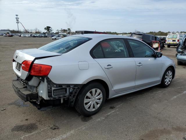 3VW2K7AJ7DM225468 - 2013 VOLKSWAGEN JETTA BASE فضي صورة 3