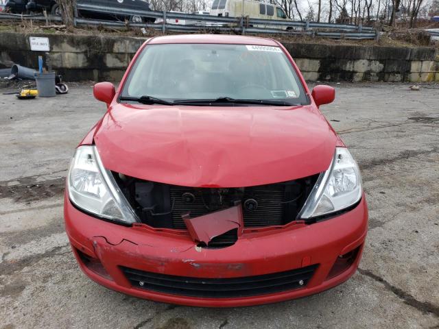 3N1BC13E27L359153 - 2007 NISSAN VERSA S RED photo 5